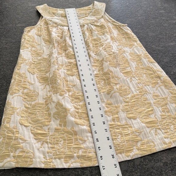 RENEE C. BY SO COOL COTTON VISCOSE POLY BLEND JACQUARD DRESS SIZE LARGE - Picture 5 of 11